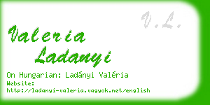 valeria ladanyi business card